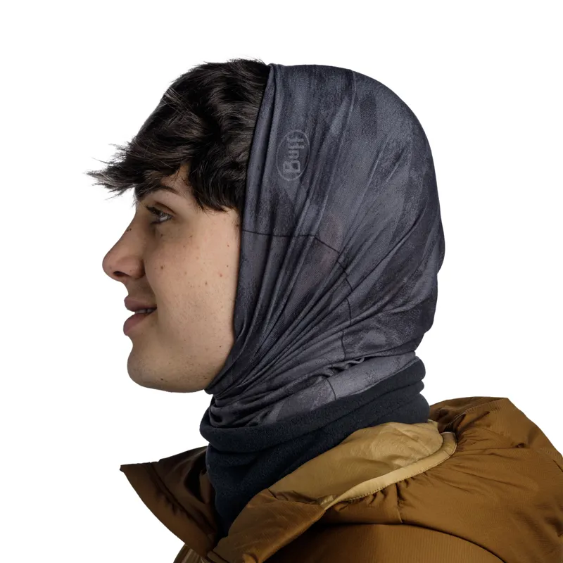 Buff Polar Neck Gaiter in Rabey Grey-4