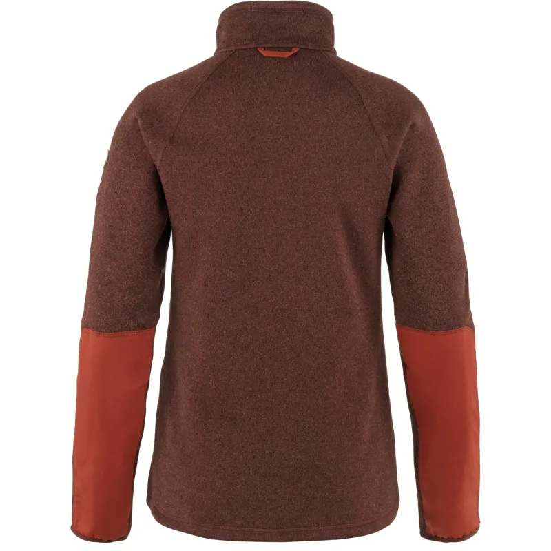 Fjallraven Ovik Fleece Half Zip Womens in Autumn Leaf-1