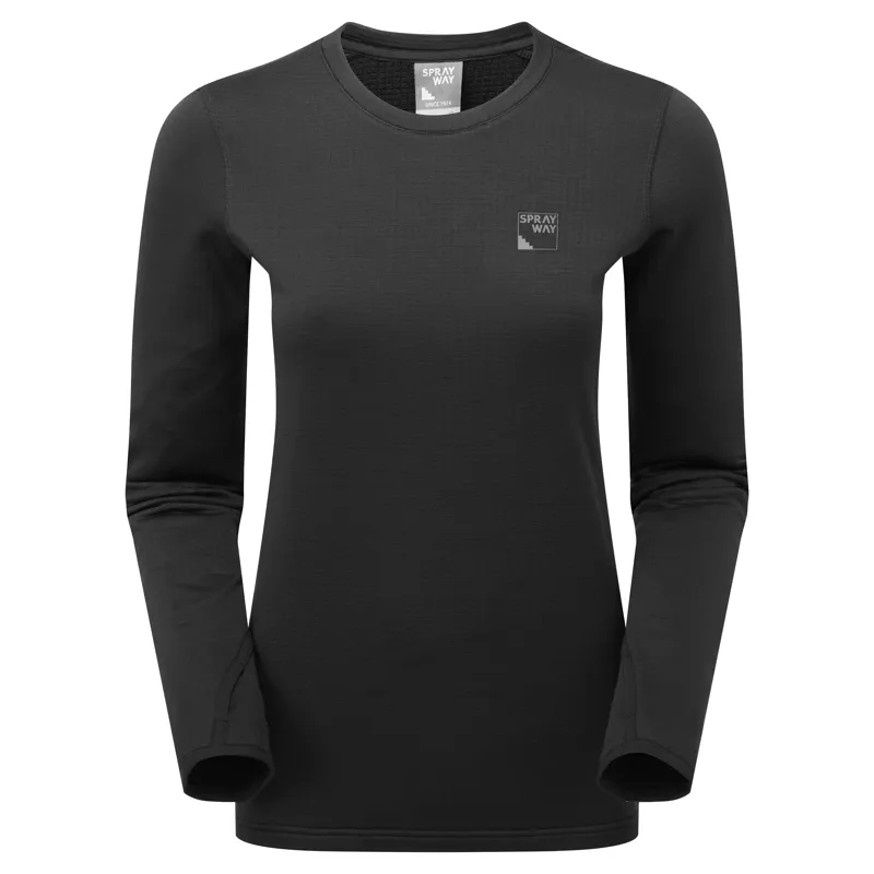 Sprayway Effra Crew Midlayer Womens in Black