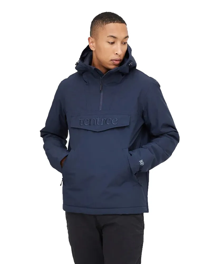 Tentree Cloud Shell Anorak Mens in Midnight Blue - Large-1