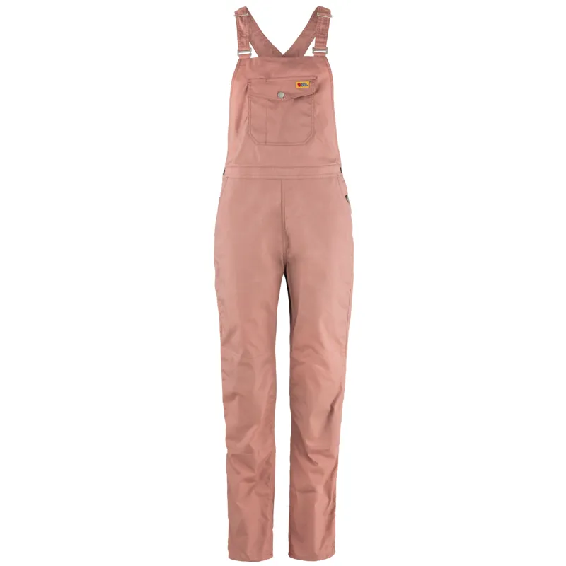 Fjallraven Vardag Dungaree Trousers Womens in Dusty Rose