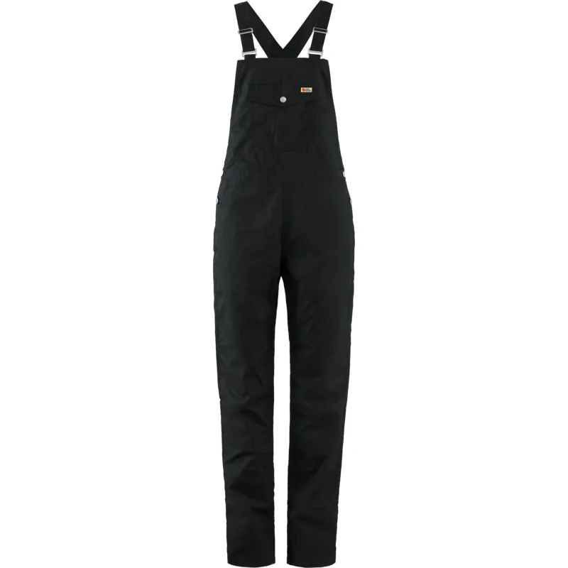 Fjallraven Vardag Dungaree Trousers Womens in Black