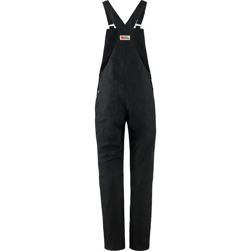 Fjallraven Vardag Dungaree Trousers Womens in Black-1