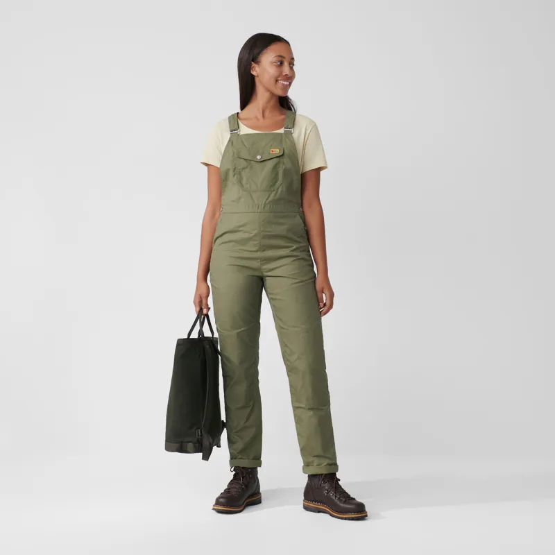 Fjallraven Vardag Dungaree Trousers Womens in Black-2