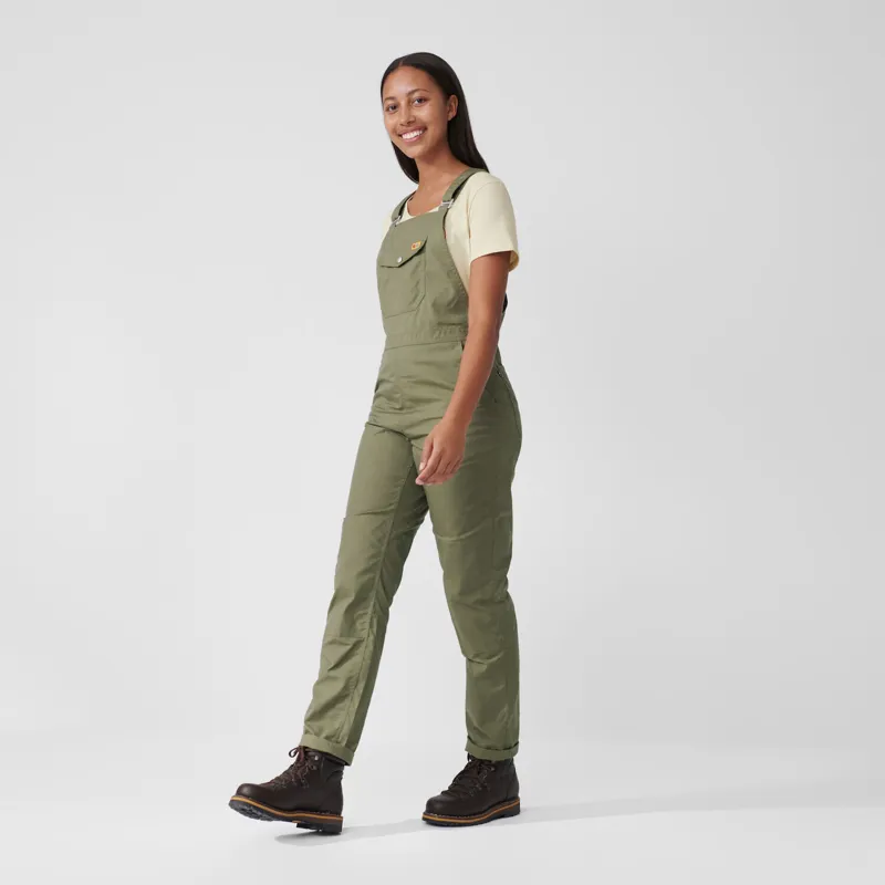 Fjallraven Vardag Dungaree Trousers Womens in Black-4