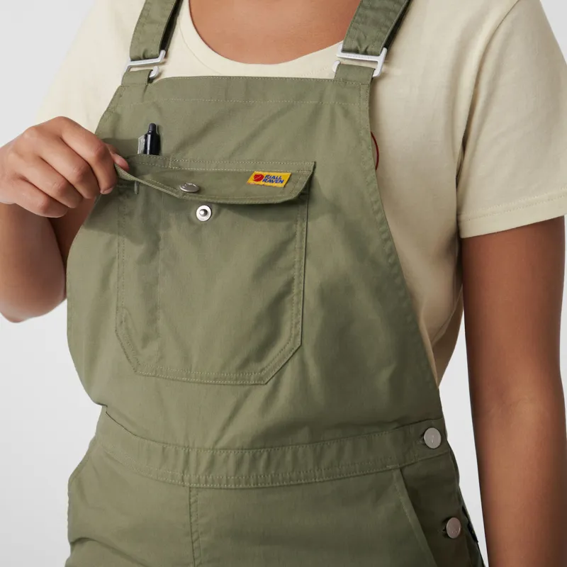 Fjallraven Vardag Dungaree Trousers Womens in Dusty Rose-5