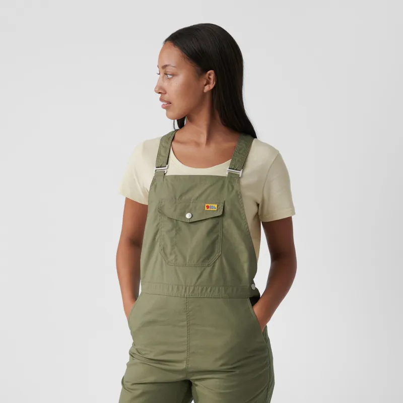 Fjallraven Vardag Dungaree Trousers Womens in Black-6