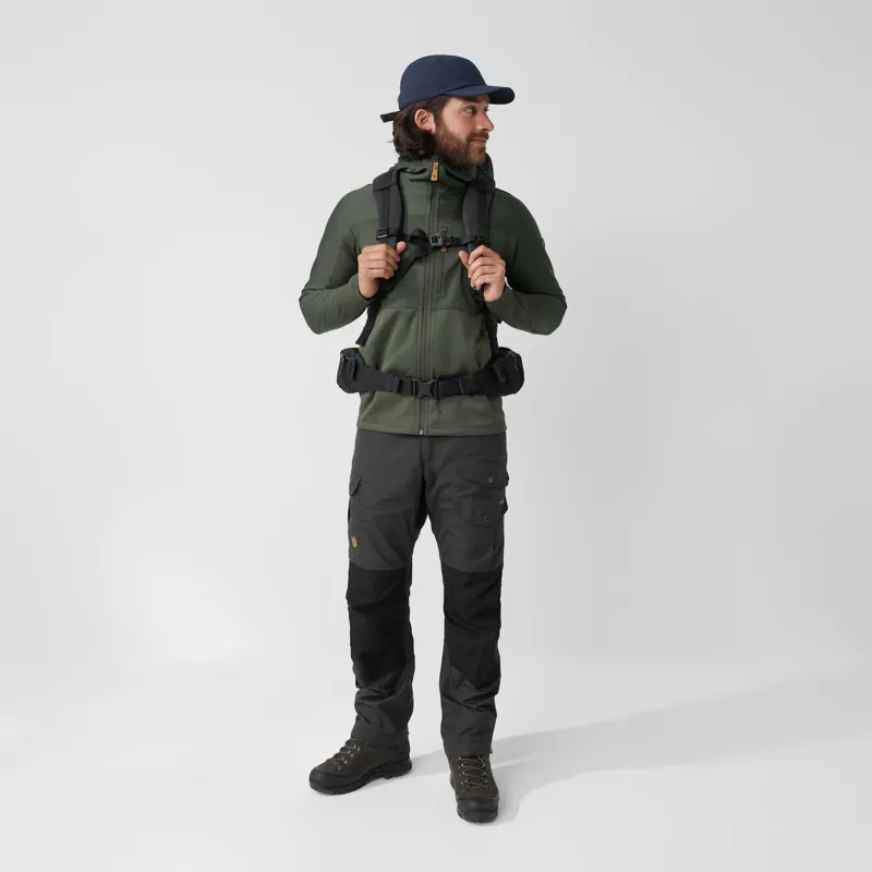 Fjallraven Vidda Pro Trousers Short Leg Mens in Black/Black-6