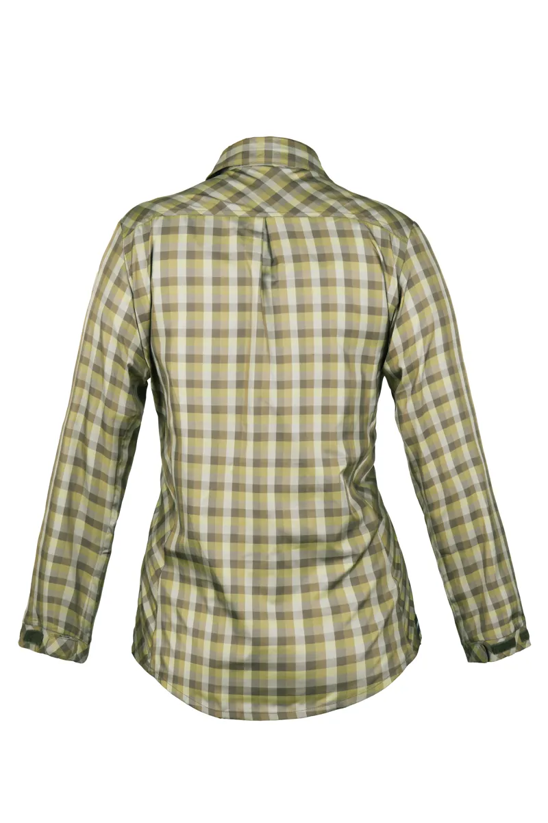 Paramo Socorro Shirt Womens in Broad Leaf Check-2