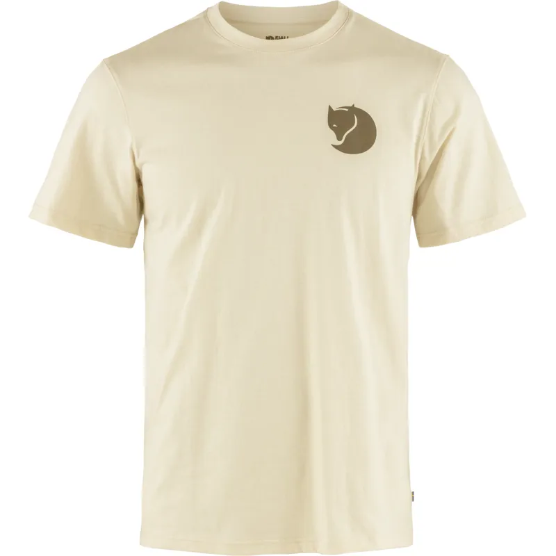 Fjallraven Walk With Nature T-Shirt Mens in Chalk White