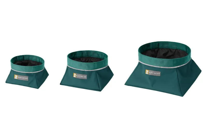 Ruffwear Quencher Packable Dog Bowl in Tumalo Teal-1