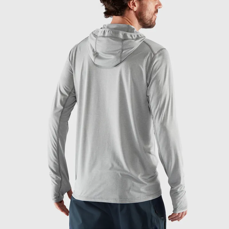Fjallraven Abisko Sun Hoodie Mens in Indigo Blue-4
