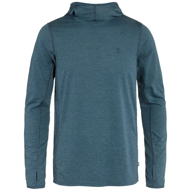 Fjallraven Abisko Sun Hoodie Mens in Indigo Blue-1
