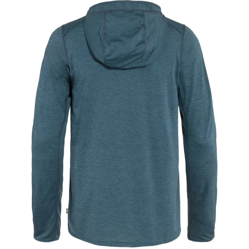 Fjallraven Abisko Sun Hoodie Mens in Indigo Blue-2