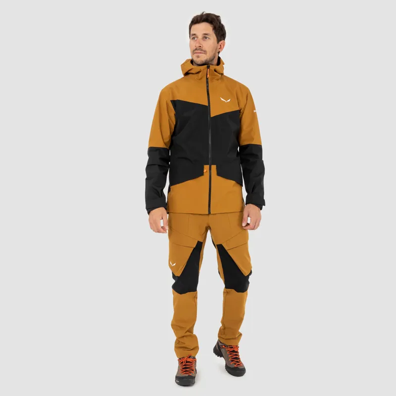 Salewa Puez GTX 2L Mens Jacket in Golden Brown-8