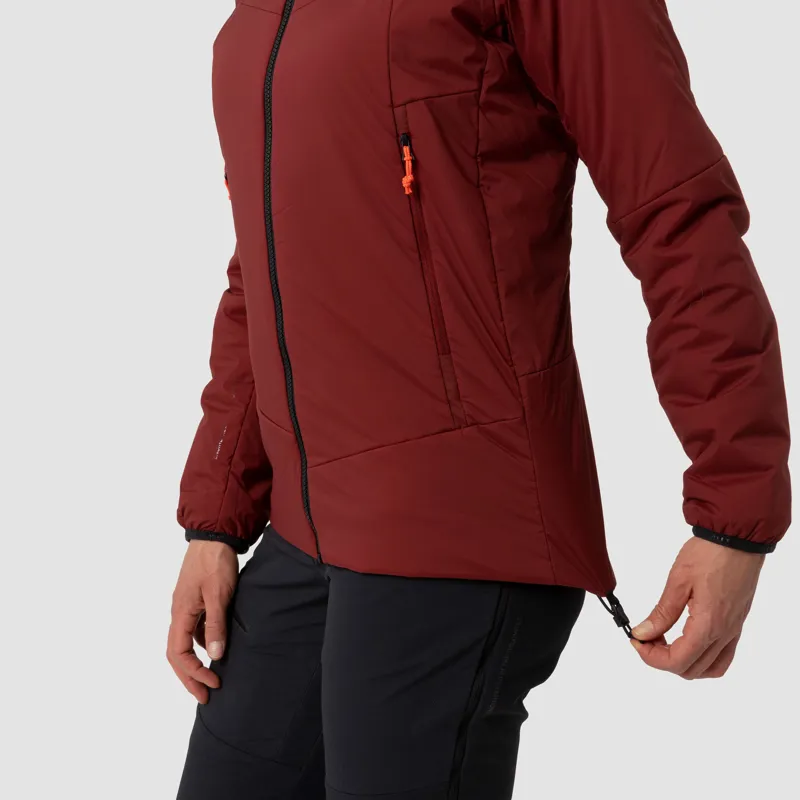 Salewa Ortles Tirolwool Stretch Hooded Jacket Women in Syrah-8