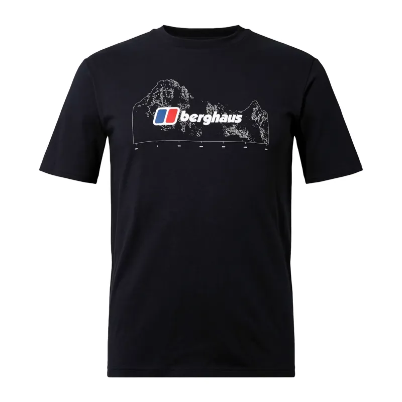 Berghaus Long-Sleeve T-Shirt (Men's Size L) cotton black type Vintage Second Hand