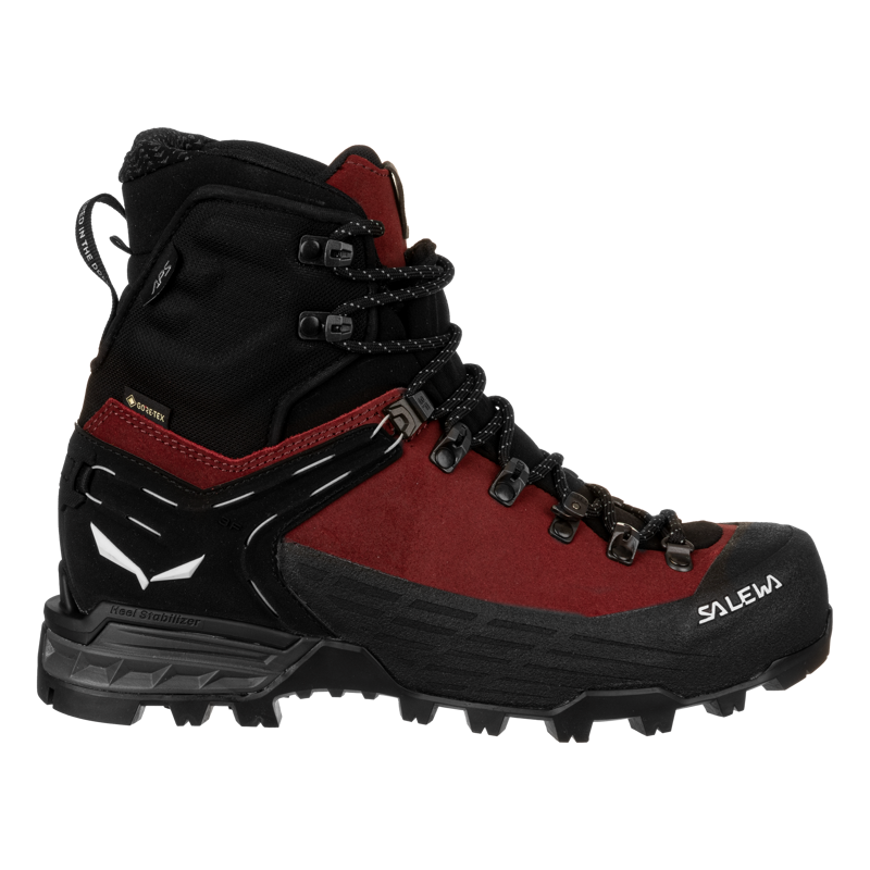 Salewa Ortles Ascent Mid GTX Boot Womens in Red Syrah/Black-4