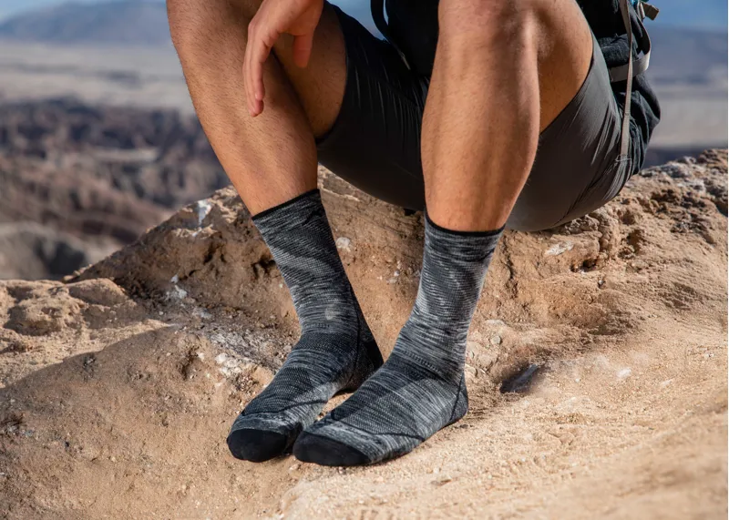 Darn Tough Light Hiker Micro Crew Cushion Socks Mens in Gray-1