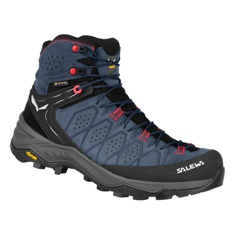 Salewa Alp Trainer 2 Mid GTX Womens in Java Blue/Fluro Coral