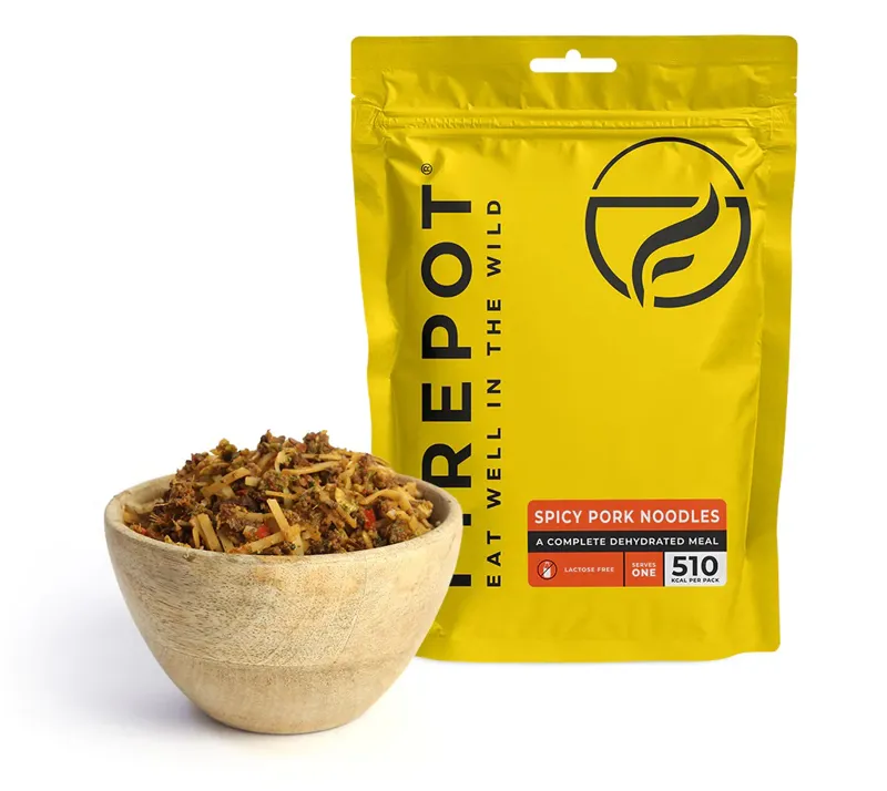 Firepot Food Dehydrated Meals Spicy Pork Noodles