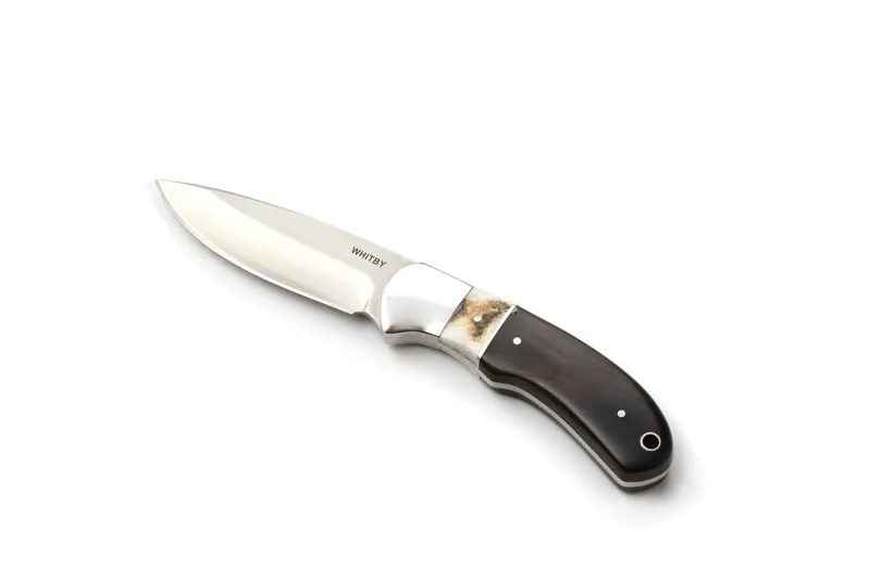 Whitby Staghorn and Ebony Wood Sheath Knife-1