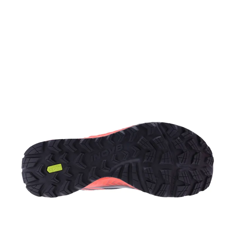 Inov8 TrailFly Mens in Black Fiery Red and Dark Grey-1