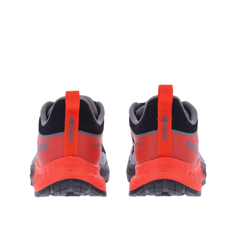Inov8 TrailFly Mens in Black Fiery Red and Dark Grey-4