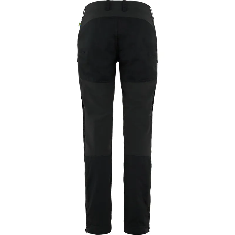 Fjallraven Keb Trousers Curved Womens in Black-1