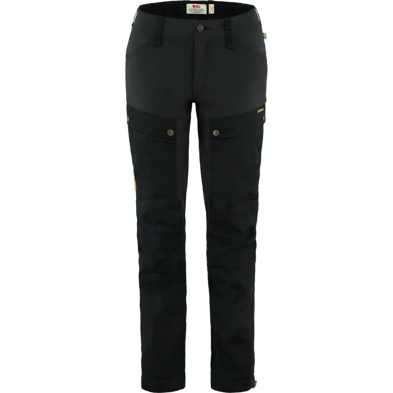 Fjallraven Keb Trousers Curved Womens in Black