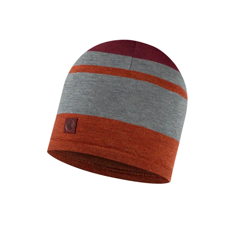 Buff Merino Move Beanie in Mahogany