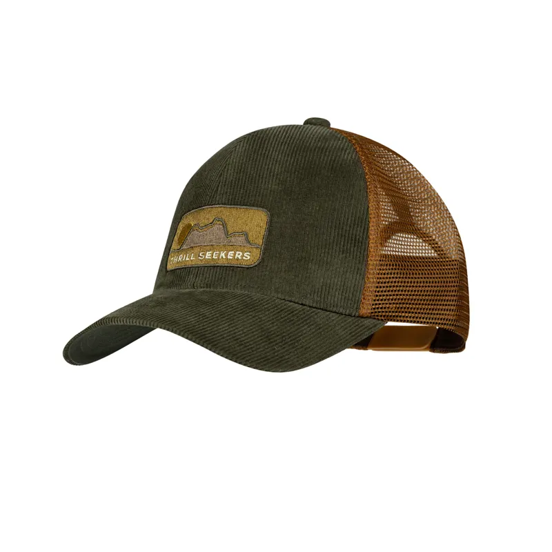Buff Explore Trucker Cap in Rhoes Brown in L/XL