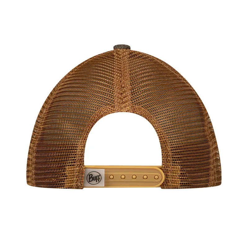 Buff Explore Trucker Cap in Rhoes Brown in L/XL-1