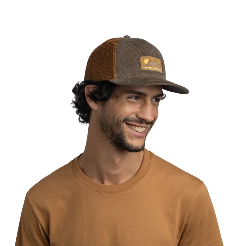 Buff Explore Trucker Cap in Rhoes Brown in L/XL-2