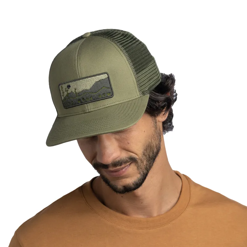 Buff Explore Trucker Cap in Wate Forest in L/XL-3