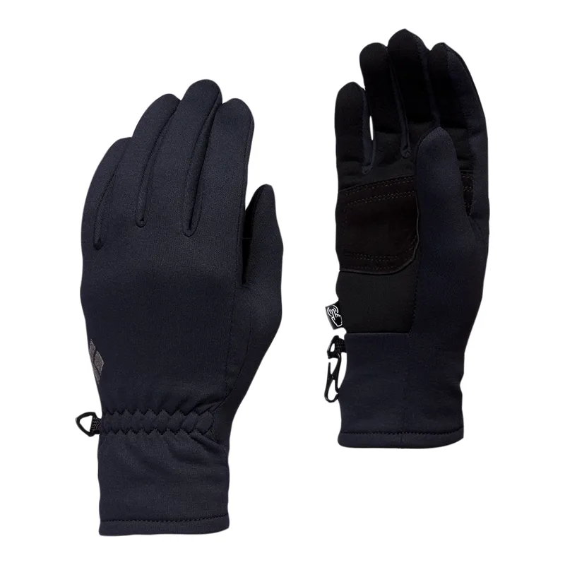 Black Diamond Midweight Screentap Gloves in Black