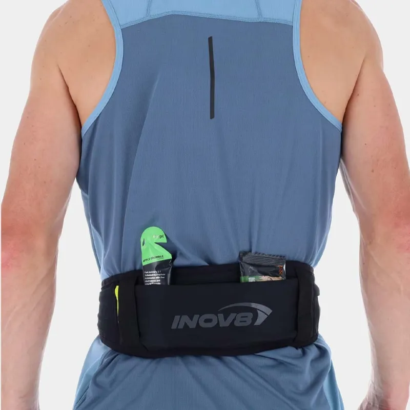 Inov8 Race Running Belt in Black/Green