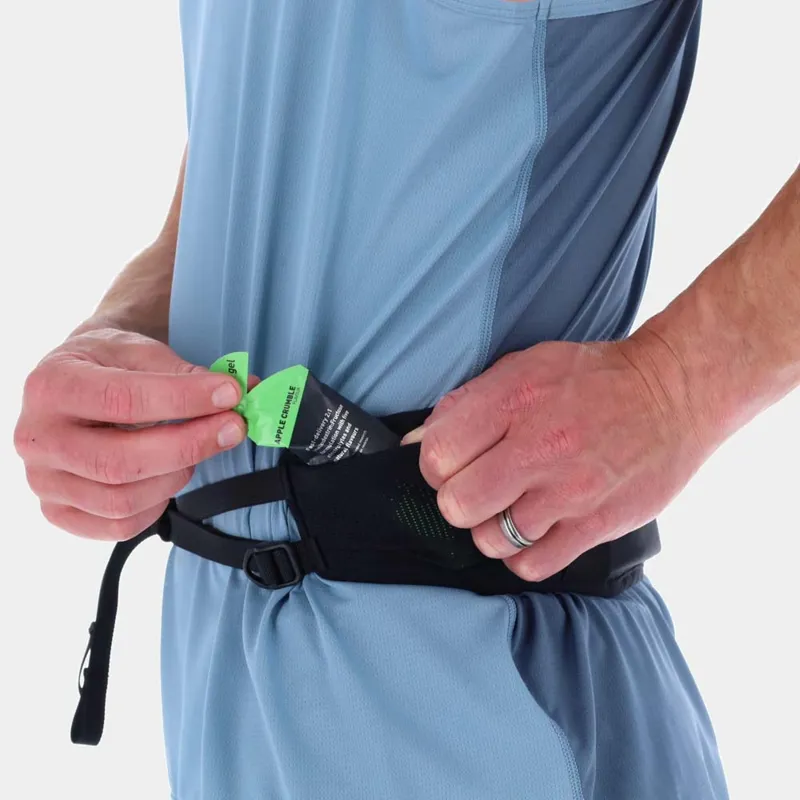 Inov8 Race Running Belt in Black/Green-2