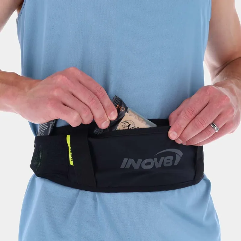 Inov8 Race Running Belt in Black/Green-1