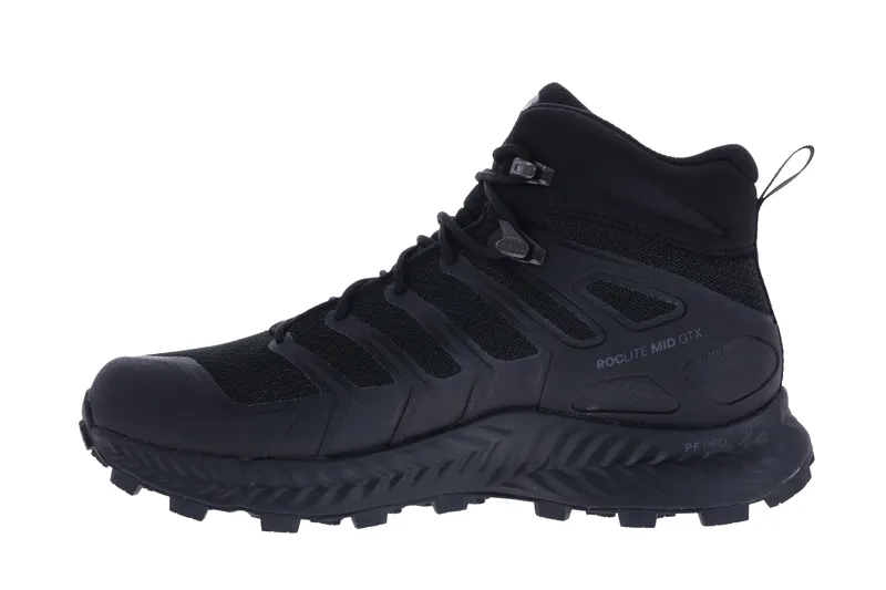 Inov8 Roclite Mid Gore-Tex Walking Boot Womens in Black/Dark Grey-2