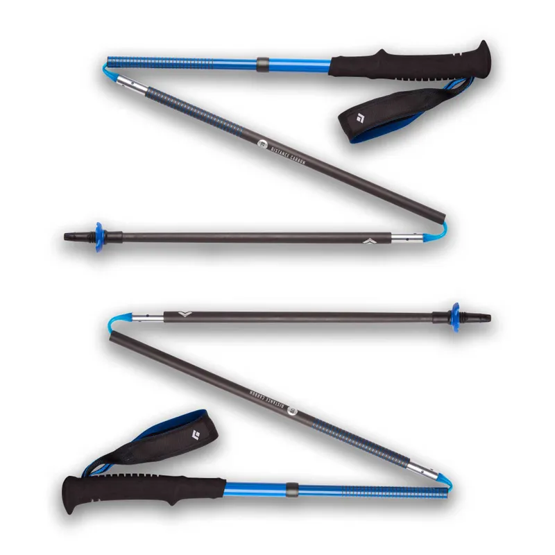 Black Diamond Distance Carbon Z Poles in Ultra Blue