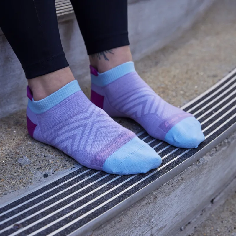 Darn Tough Run No Show Tab Ultra Lightweight Womens Socks in Lavender-3