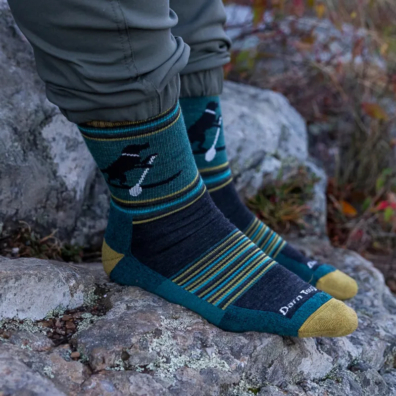 Darn Tough Willoughby Micro Crew Lightweight Mens in Dog Pond-1