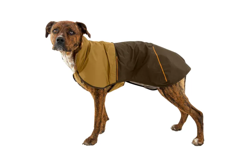 Ruffwear Sun Shower Dog Raincoat in Earth Brown-1