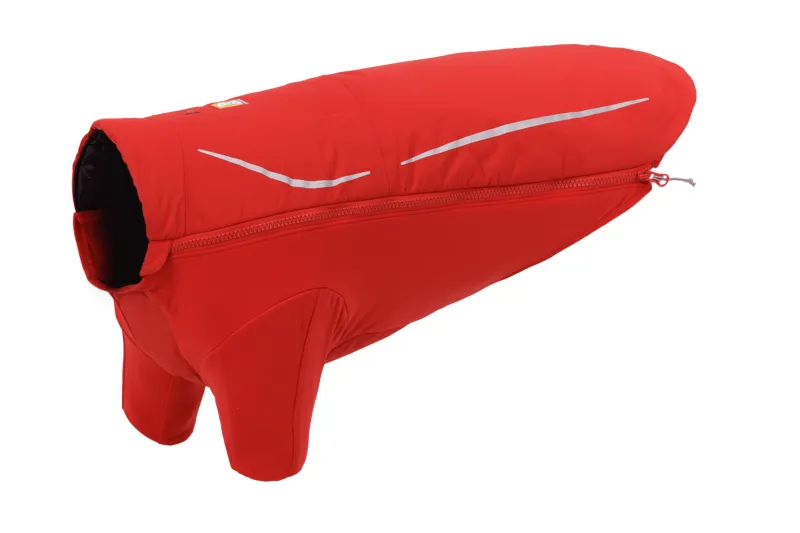Ruffwear Powder Hound Waterproof Insulated Jacket in Red Currant-1