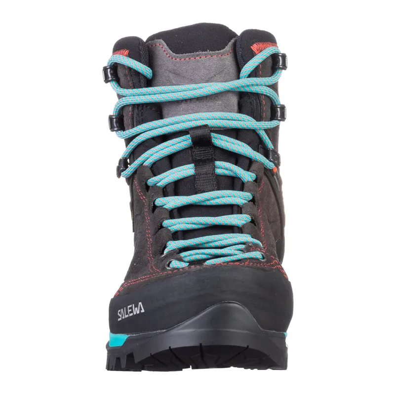 Salewa Mountain Trainer Mid GTX Women's in Magnet/VI Ridian Green-3