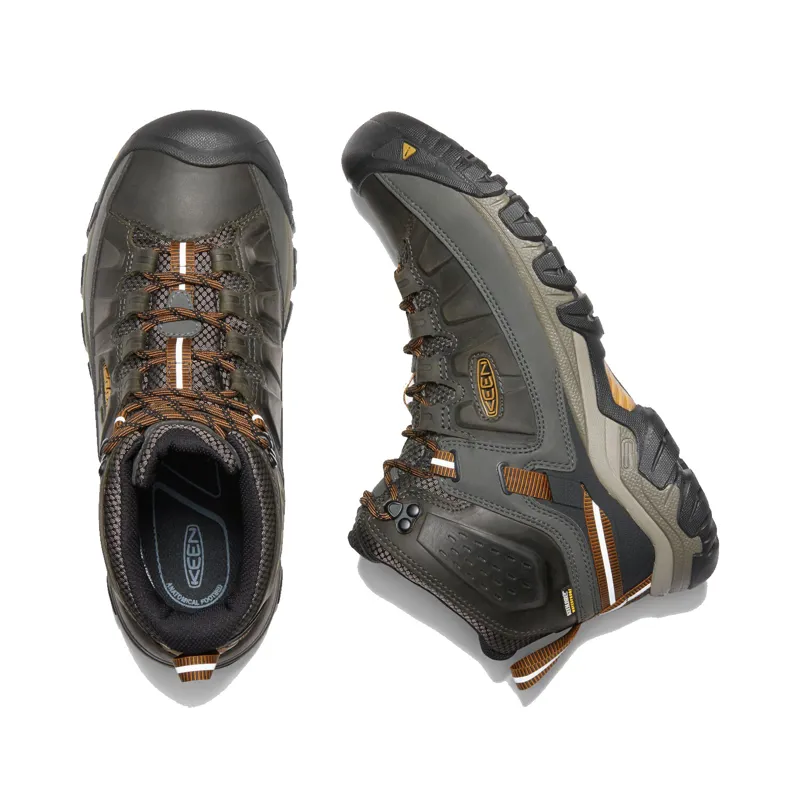 Keen Targhee III Mid Waterproof Mens in Black Olive/Golden Brown-4