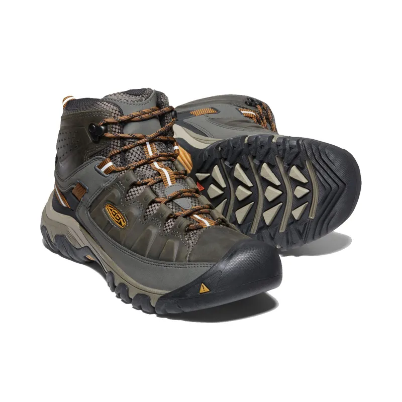 Keen Targhee III Mid Waterproof Mens in Black Olive/Golden Brown-5