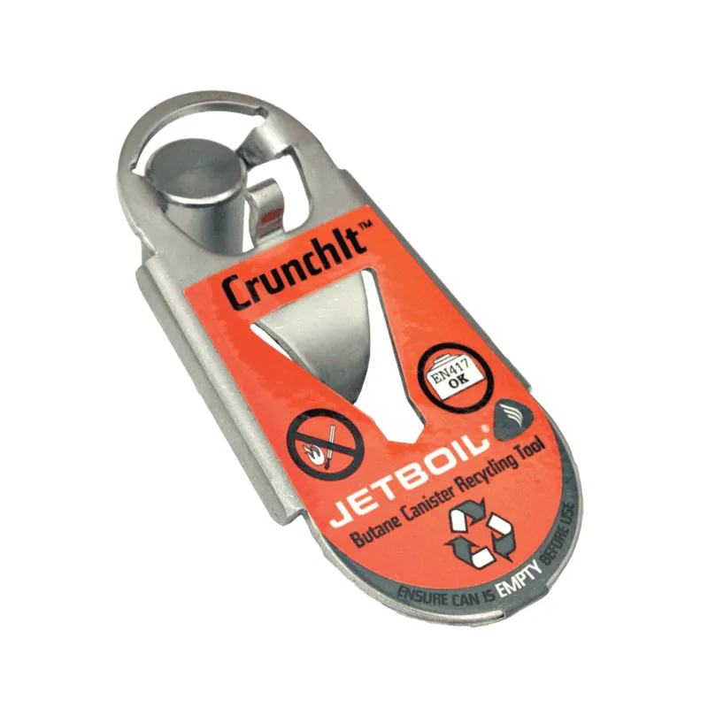 Jetboil CrunchIt Fuel Can Recycling Tool in Silver