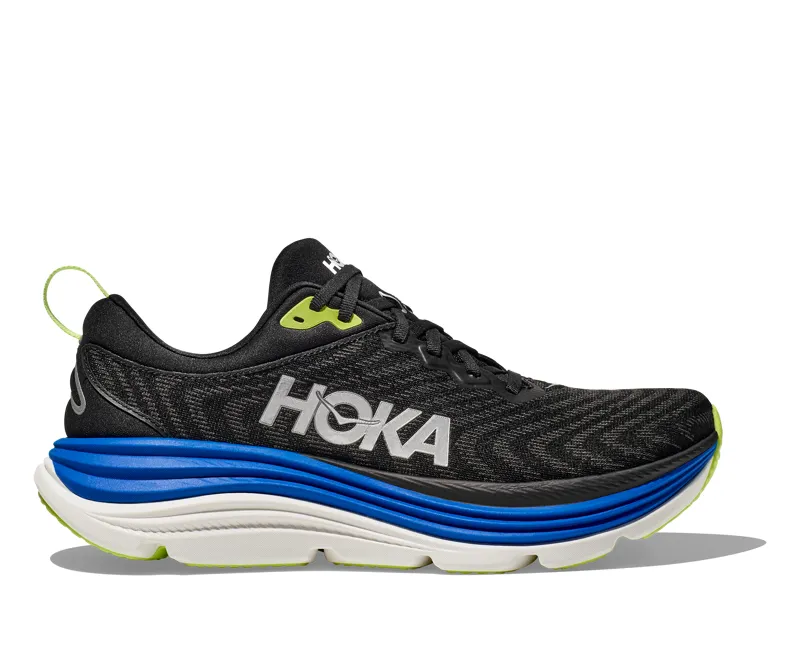 Hoka Gaviota 5 Mens in Black/Electric Cobalt